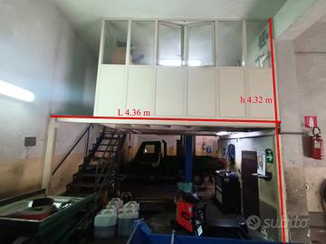 Soppalco uso ufficio per officina