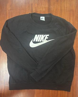 Nike felpa girocollo nera Big Logo Futura – L