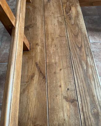 Panca angolare legno massello