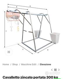 cavalletto paranco per edilizia 