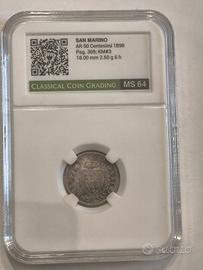 San Marino 1898 - 50 cent (MS64)