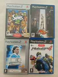 Giochi originali +Custodia n.4 unita' Sony PS2