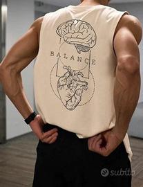 Canotta beige “Balance” uomo – come nuova