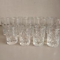 Set 14 Bicchieri Cristallo con Fondo Molato