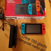 Nintendo switch con giochi all'interno