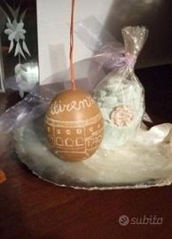 Uovo vero incisione Ponte Vecchio Firenze Pasqua