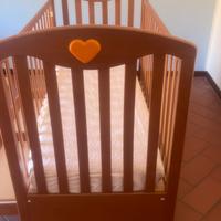 Lettino foppapedretti cuore di mamma in legno natu
