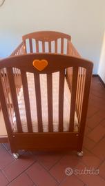 Lettino foppapedretti cuore di mamma in legno natu