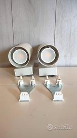 Coppia di faretti da parete a luce fissa GU10