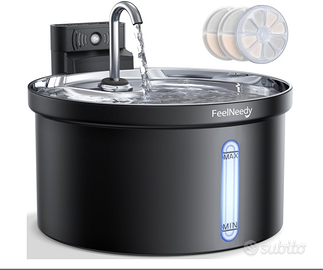 Fontanella per Gatti senza Fili con Sensore di Mov