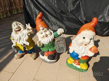 Tris Nani da giardino Vintage