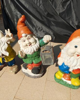 Tris Nani da giardino Vintage