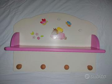 Mensola con appendiabiti