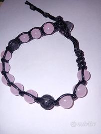 Braccialetto Bracciale Quarzo Rosa Donna 