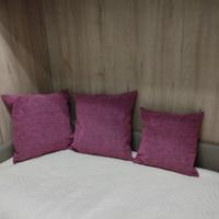 tre cuscini arredo solo fodere una coppia 50x50 un