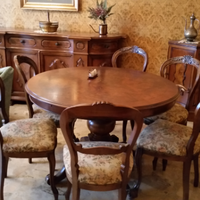 Tavolo in noce vintage c/2 sedie