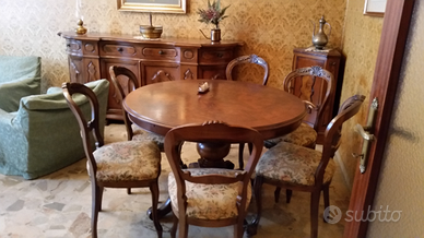 Tavolo in noce vintage c/2 sedie