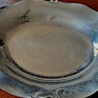 centrotavola vintage in peltro