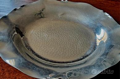 centrotavola vintage in peltro