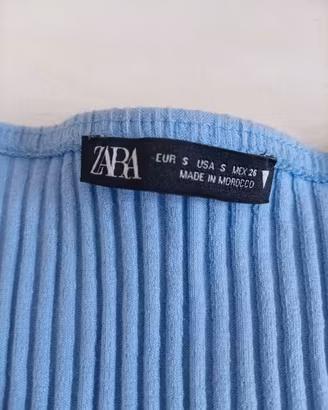 Abito Midi ZARA Azzurro a Coste