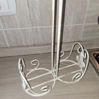 Porta bicchieri ferro battuto shabby chic
