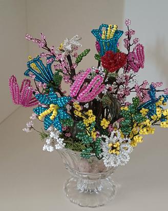 mazzetto di fiori di perline
