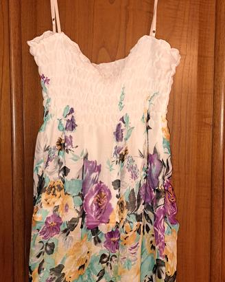 Vestito vestitino estivo floreale donna regolabile