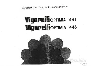 Manuale macchina da cucire Vigorelli