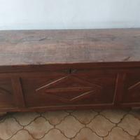 Cassapanca d'epoca in legno 