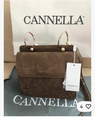 Borsa Cannella,marrone,moro,cuoio,tracolla,spalla,