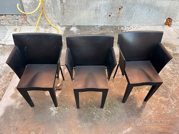 3 poltroncine kartell super glob philippe starck