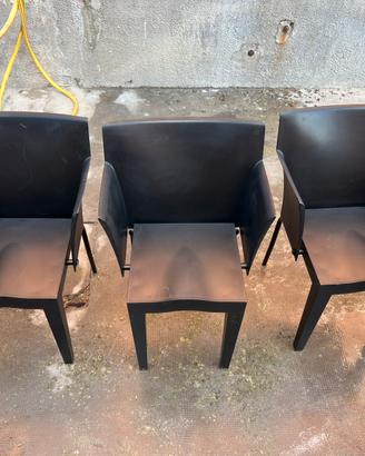 3 poltroncine kartell super glob philippe starck