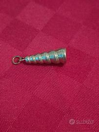 Gioiello vintage conchiglia in bagno d'oro