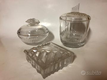 Cofanetti vintage in vetro