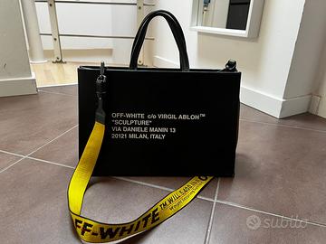 Borsa Off-White in pelle