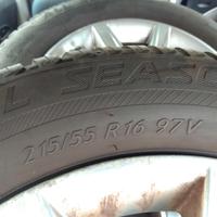 RUOTE (4) DA 16" FIAT 5 FORI COMPLETE.
