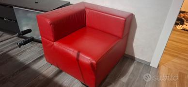 poltrona in pelle design 