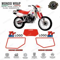 Adesivi compatibili con moto TT 350 tre varianti