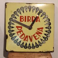 Insegna targa smaltata segnapunti Birra Pedavena 