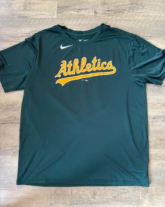 T-shirt Nike MLB Oakland Athletics Verde Scuro XL
