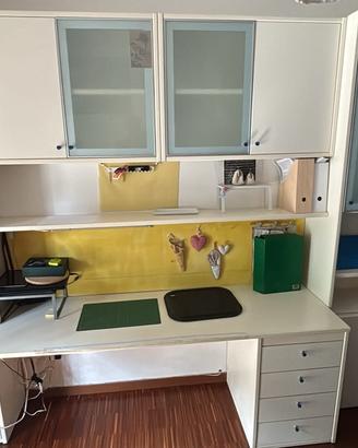 scaffale-libreria studio con scrivania