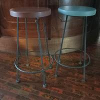SGABELLI BAR IN FERRO E LEGNO