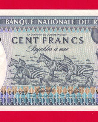 Banconota- Rwanda- 100 Amafaranga