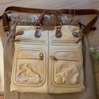 Borsa Hogan color bianco crema