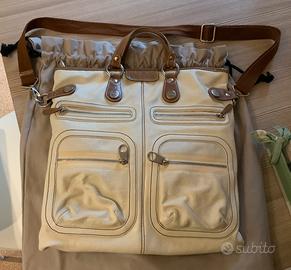 Borsa Hogan color bianco crema