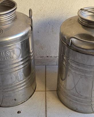 2 fusti olio inox 50 litri
