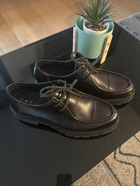 Scarpe in pelle marrone – suola chunky  n. 43
