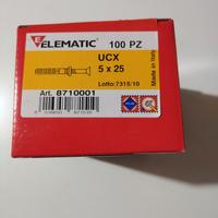 100 Tasselli a percussione UCX 5x25mm