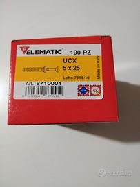 100 Tasselli a percussione UCX 5x25mm