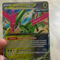 Carta pokemon Fogliaferrea ex
